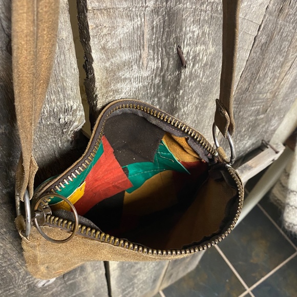 Vintage Leather Patchwork Purse - Picture 4 of 5